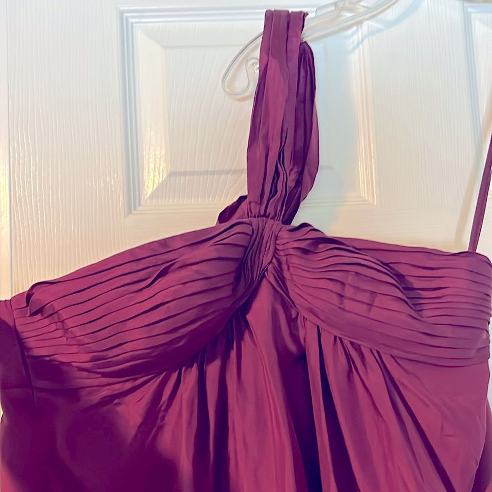 One strap fuchsia BCBG Maxazaria size M cocktail dress